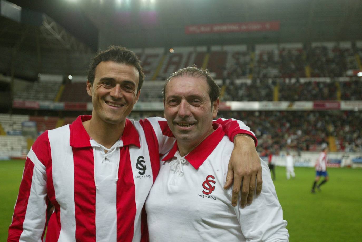 Luis Enrique y Enrique Castro 'Quini' (2005). 