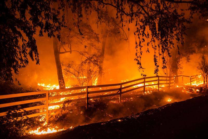 El sur de California lleva días siendo arrasada por varios incendios forestales que los bomberos tratan de contener.