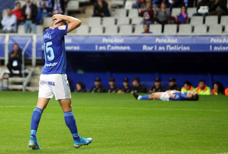 El conjunto de Javi Rozada consiguió un punto ante el Almería en el Carlos Tartiere. 