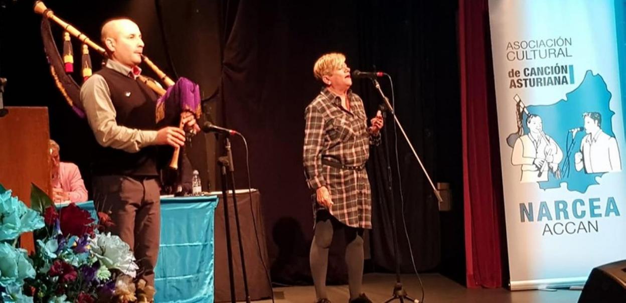 Laura Riesgo, 'La Xanina de Avilés', en el teatro Toreno. 