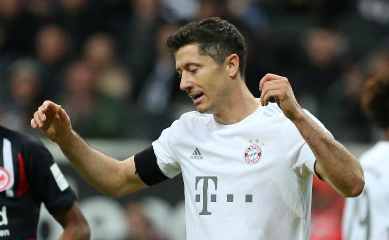 Robert Lewandowski, delantero del Bayern de Múnich. 