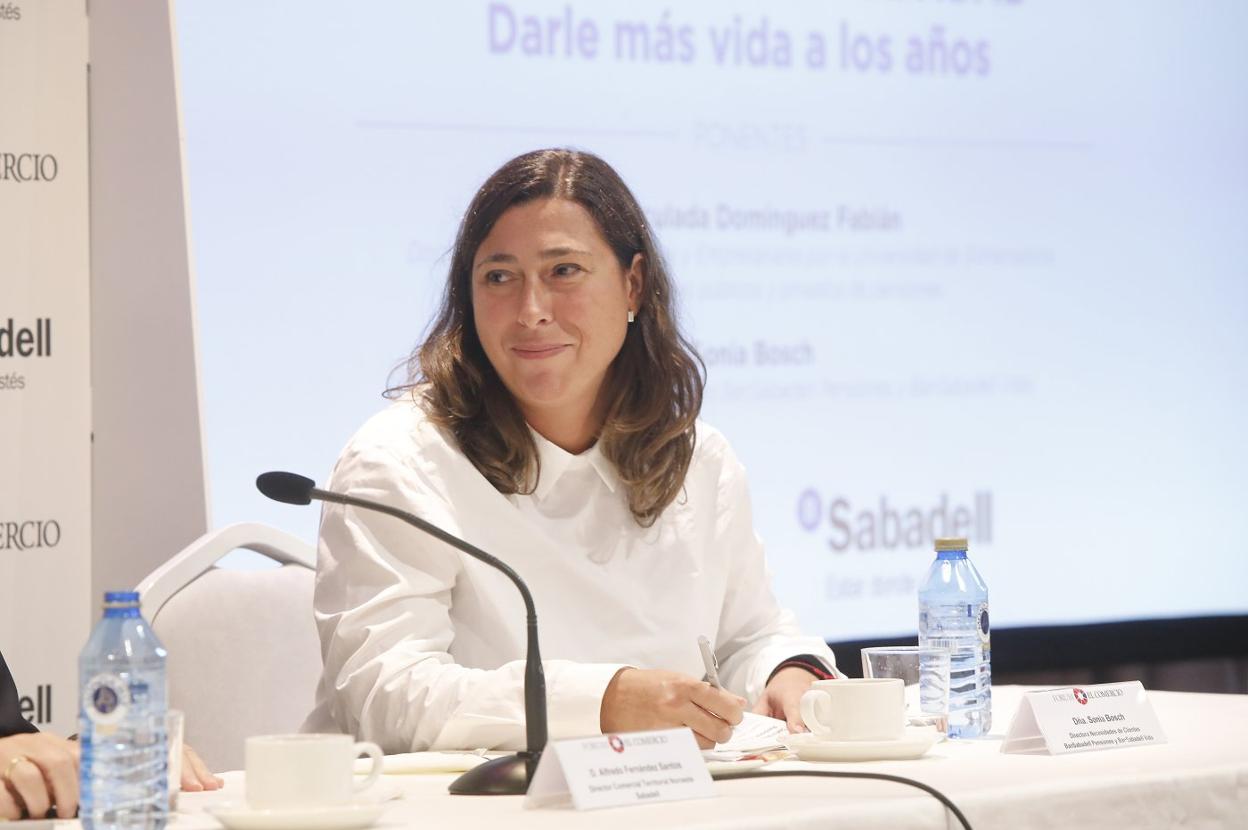 Sonia Bosch, durante el turno de preguntas del público. 