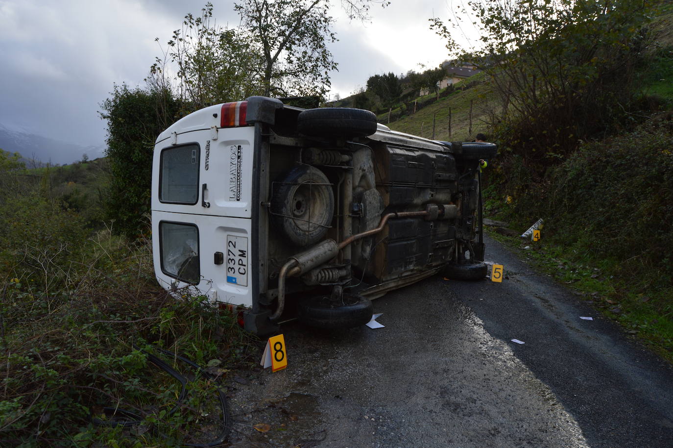 Accidente mortal en Cangas del Narcea