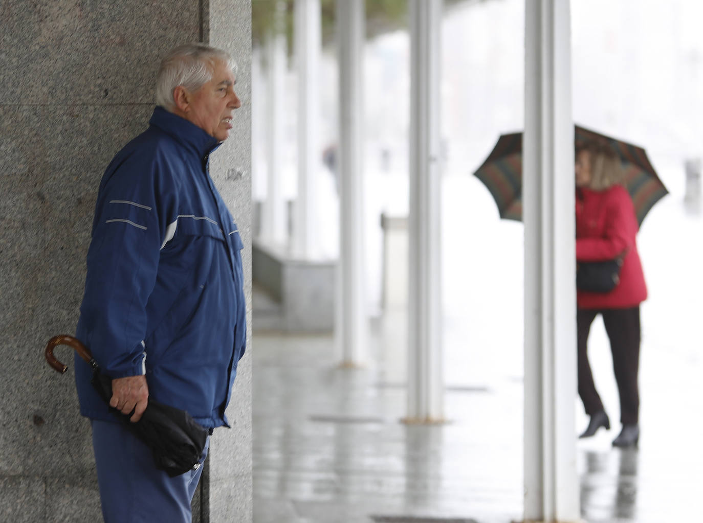 Fuertes lluvias y vientos en Gijón