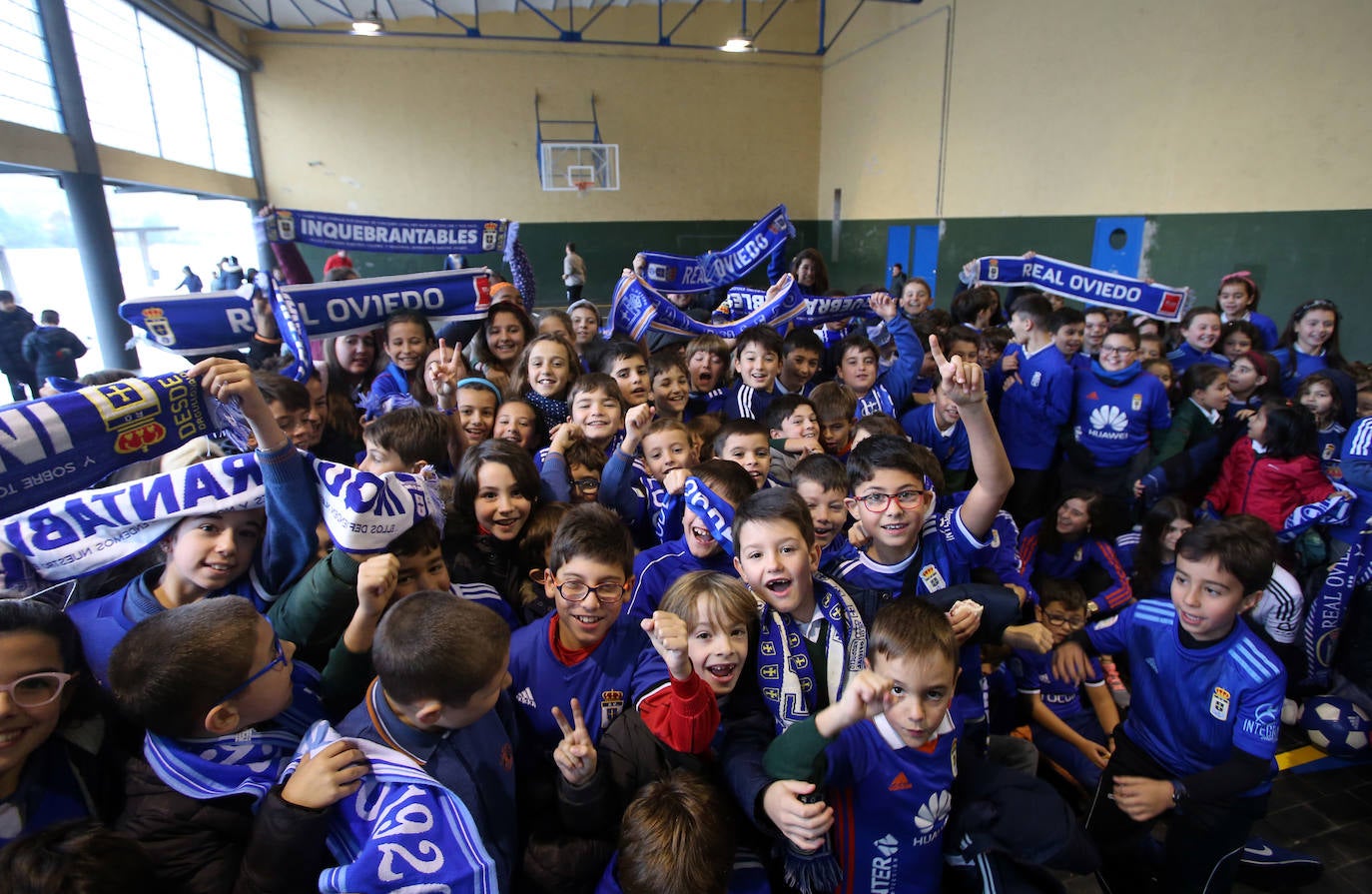 Jesús Heriberto Fernández ‘Caco’, Colegio Loyola: «Ánimo y a ganar. Desde el colegio Loyola todos estamos con los jugadores del Real Oviedo»