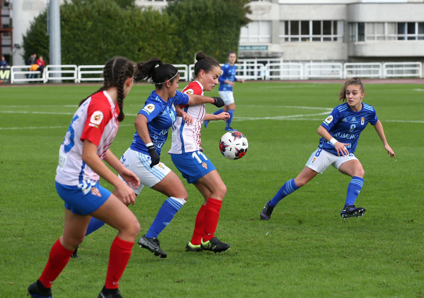 El equipo rojiblanco se impuso al Oviedo por un gol en San Gregorio.