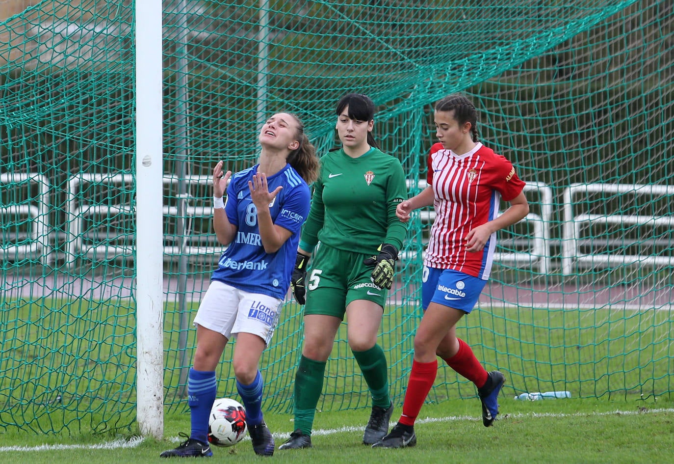 El equipo rojiblanco se impuso al Oviedo por un gol en San Gregorio.