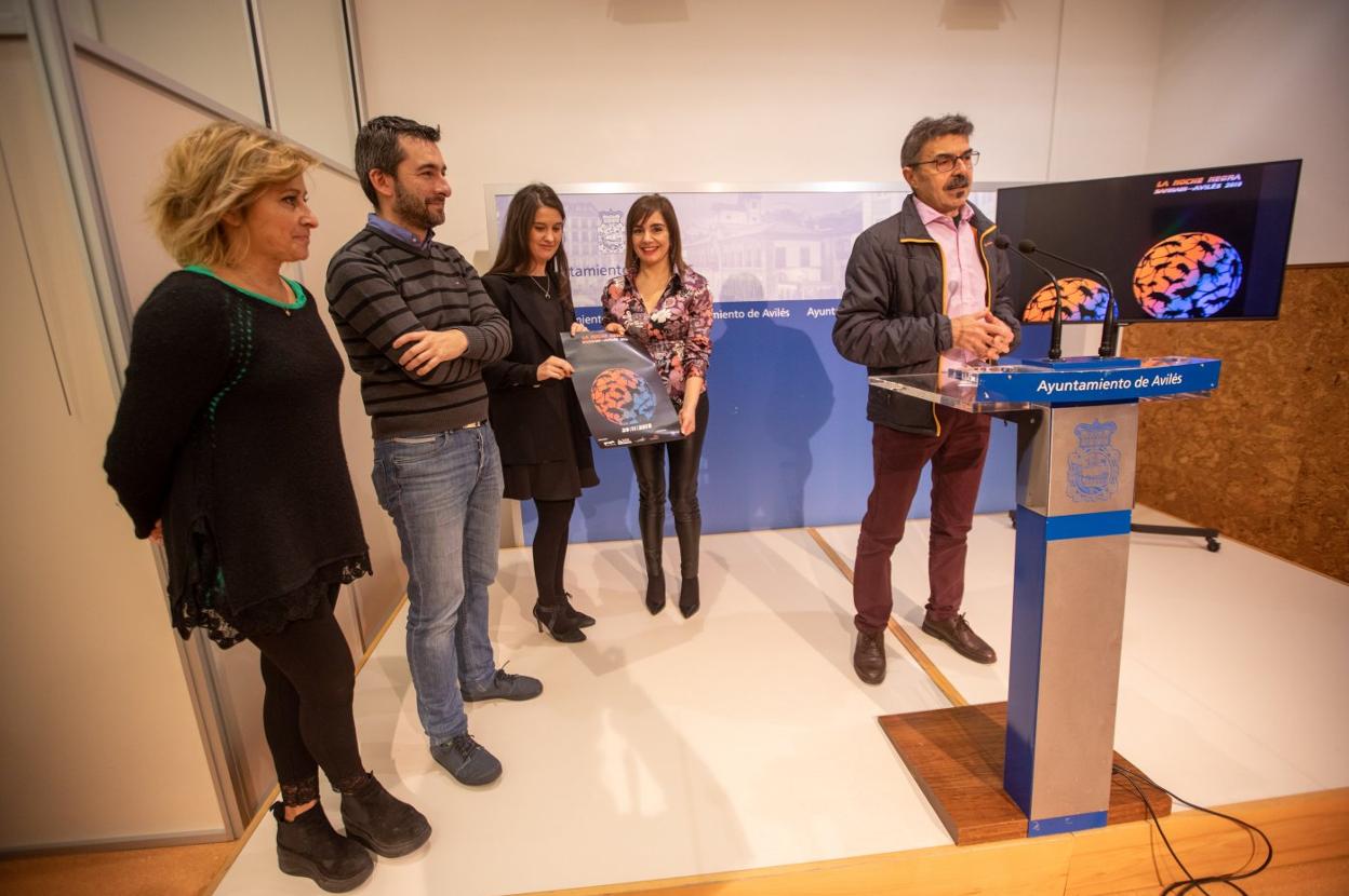 Anabel Barrio, Manuel Campa, Tatiana Manso, Yolanda Alonso y Ricardo Mojardín, ayer. 