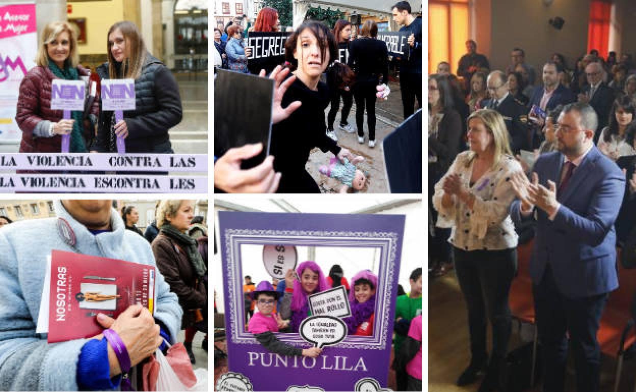 Asturias, escenario de múltiples actos contra la violencia de género. 