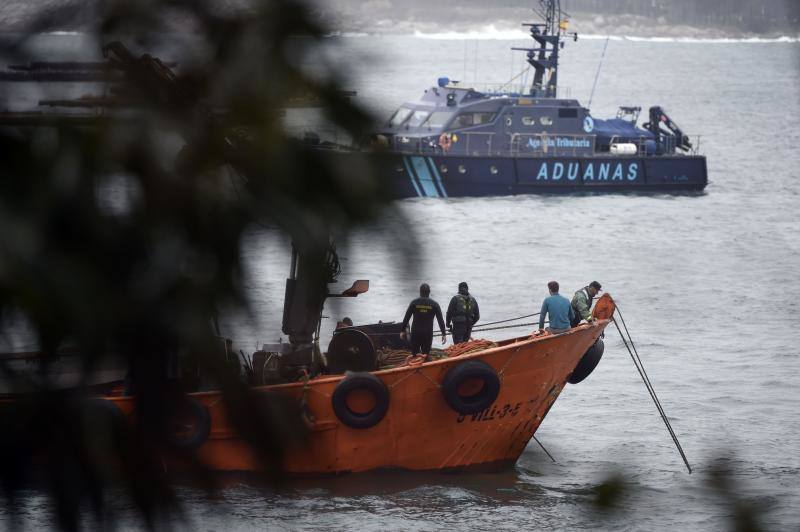 Fotos: El primer narcosubmarino llegó a la costa asturiana