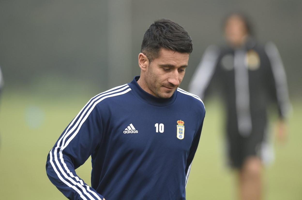 Saúl Berjón, durante una sesión preparatoria de la presente temporada. 