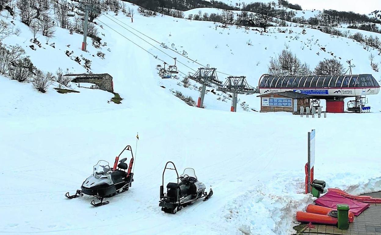 La pérdida de espesores de nieve dificulta la apertura parcial de Pajares