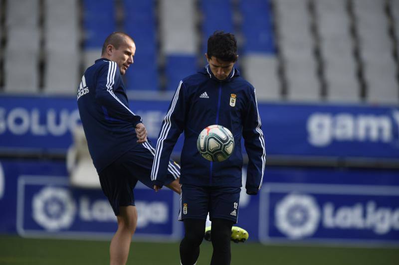 El Real Oviedo ha preparado este viernes el encuentro que disputará el domingo ante el Rayo Vallecano. 