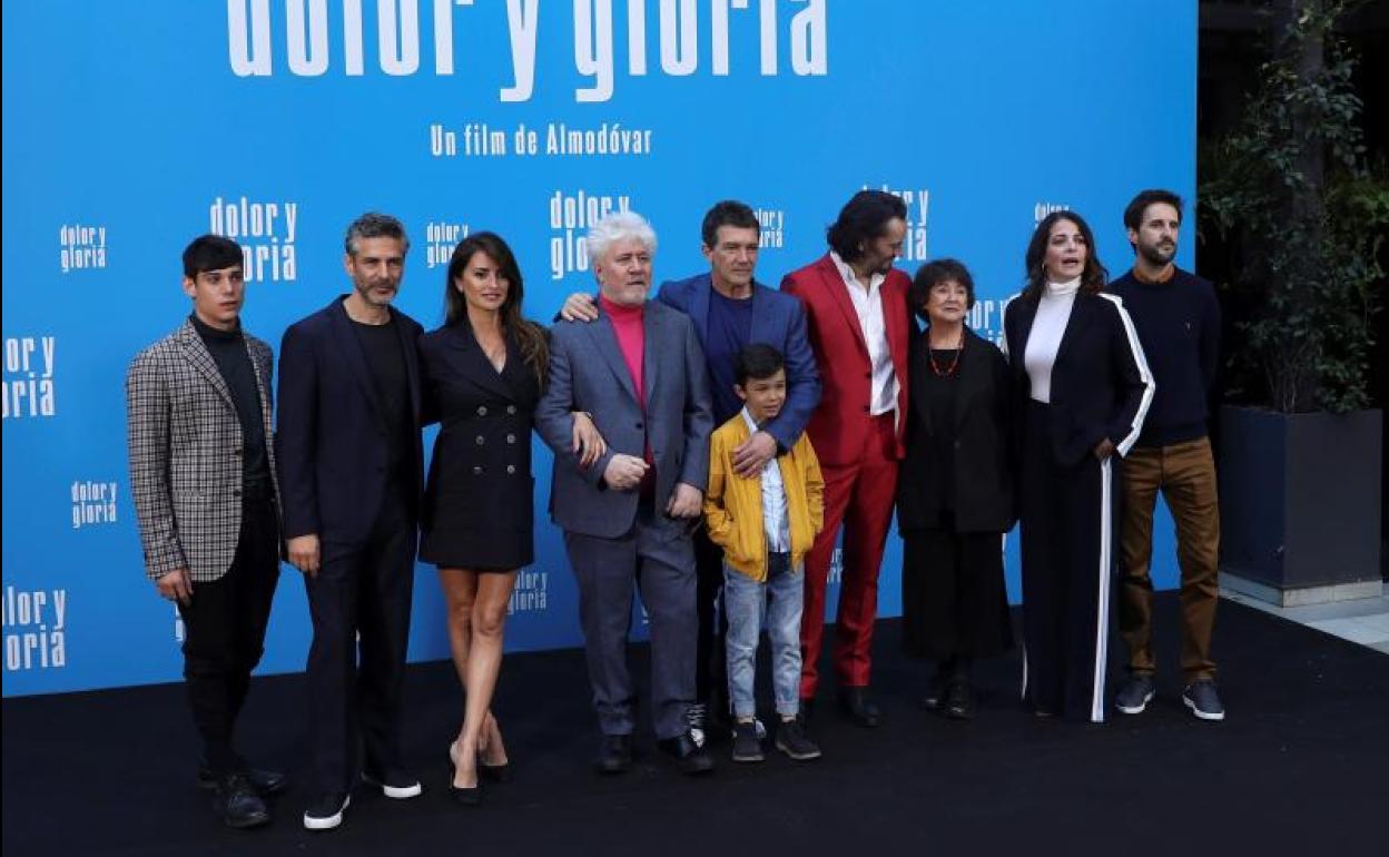 El elenco de 'Dolor y Gloria'. 