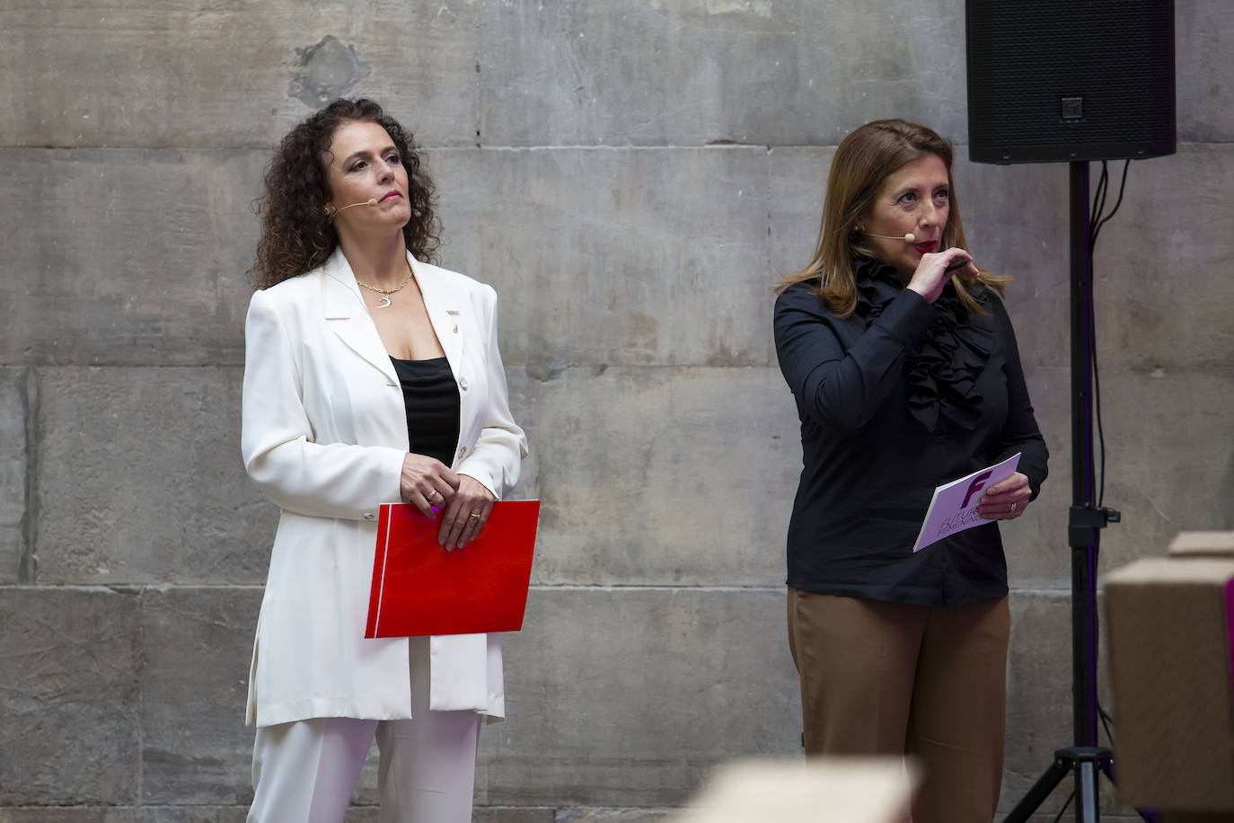 La directora general de Igualdad del Principado, Nuria Varela, ha sido la encargada de abrir la jornada Futuro en Femenino organizada en Gijón por EL COMERCIO.