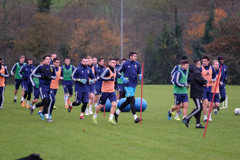 Fotos: Entrenamiento del Real Oviedo (30/11/19)