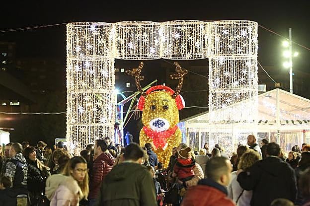 Un poblado navideño de 300.000 luces