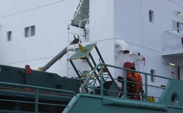 Uno de los heridos, ingresado en el HUCA por un fuerte golpe en la cabeza