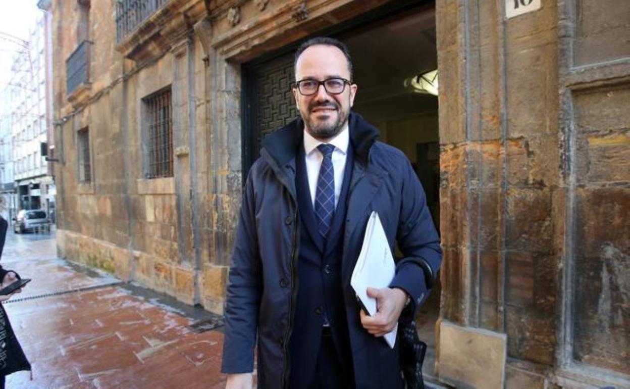 Ignacio Blanco a su salida del Tribunal Superior de Justicia. 