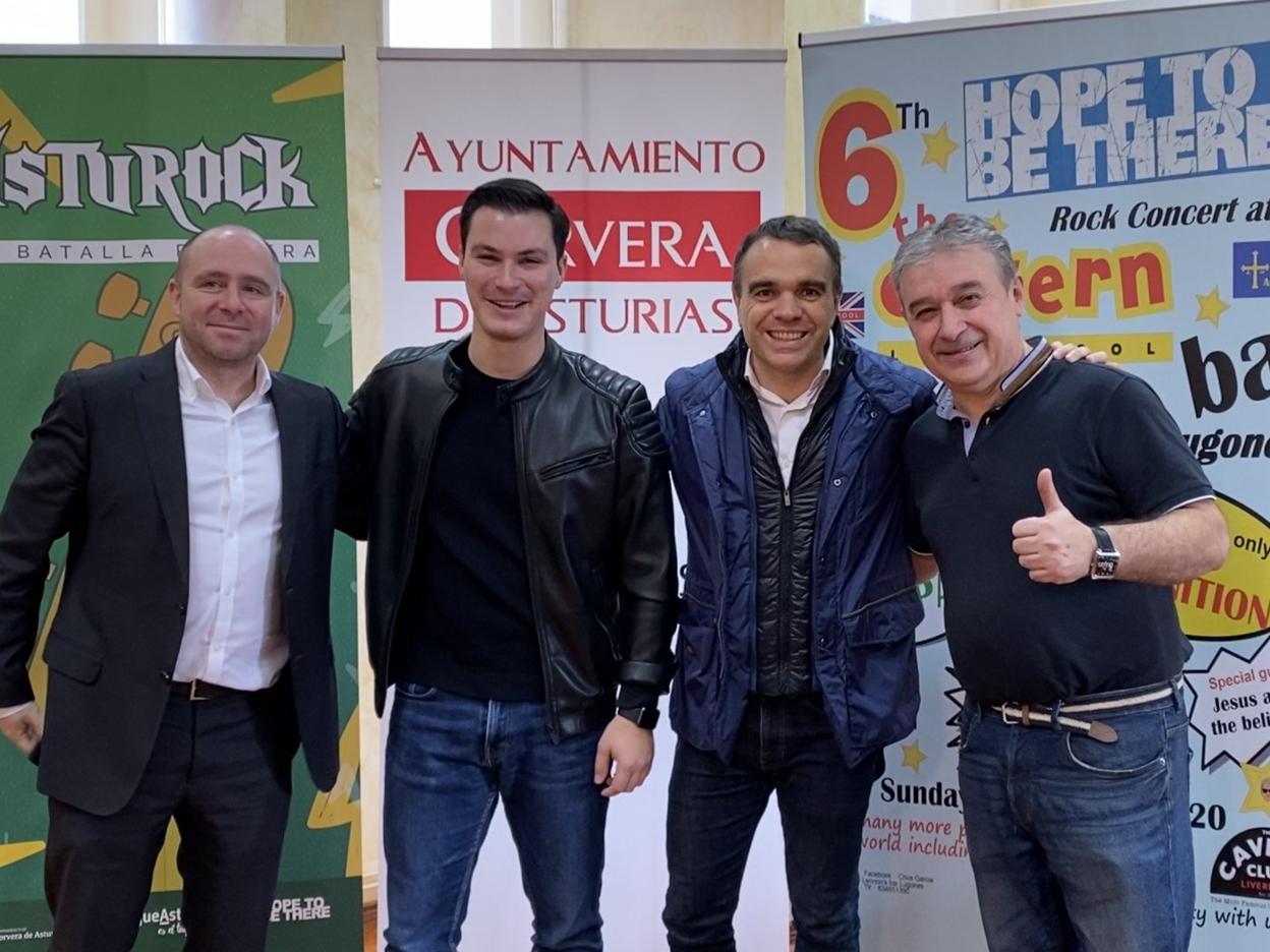 Ángel Martín, Jorge Suárez, Iván Fernández y Chus García. 