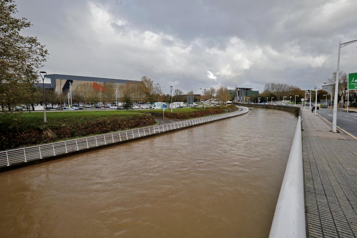 Aguas turbias del Piles, el 16 de noviembre. 