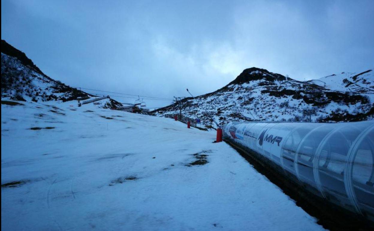 Imagen compartida por la estación de Pajares en Twitter.