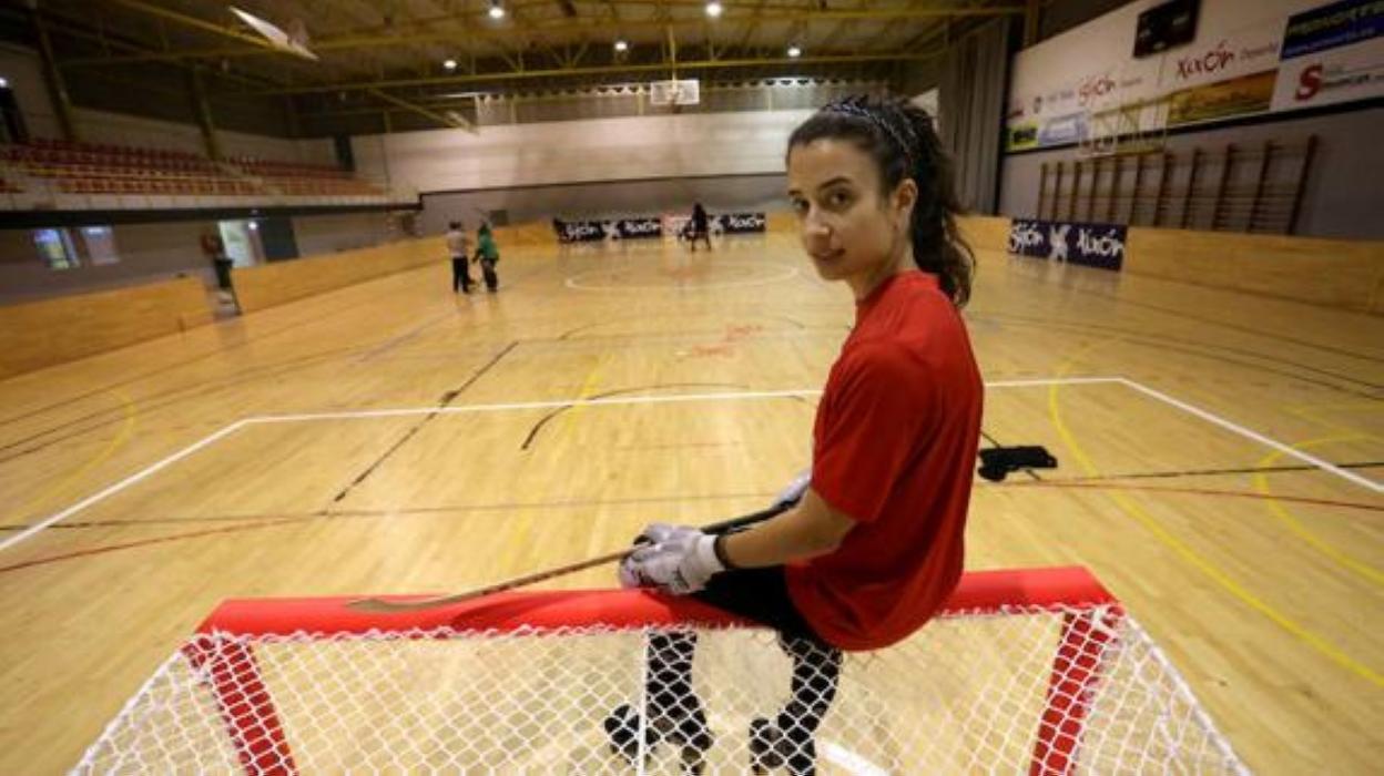 La capitana de las gijonesas, Sara González Lolo. 