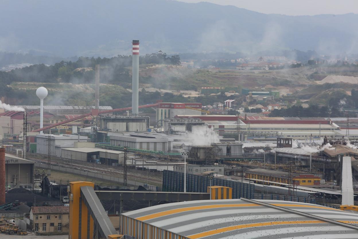 Instalaciones de Asturiana de Zinc, una de las compañías que acude a la subasta. 