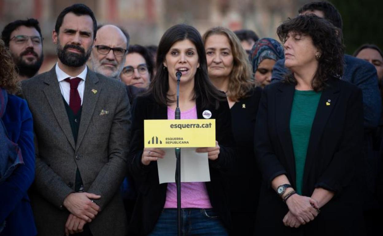 Declaraciones de ERC frente al Parlament tras el fallo de Luxemburgo sobre la inmunidad de Oriol Junqueras.