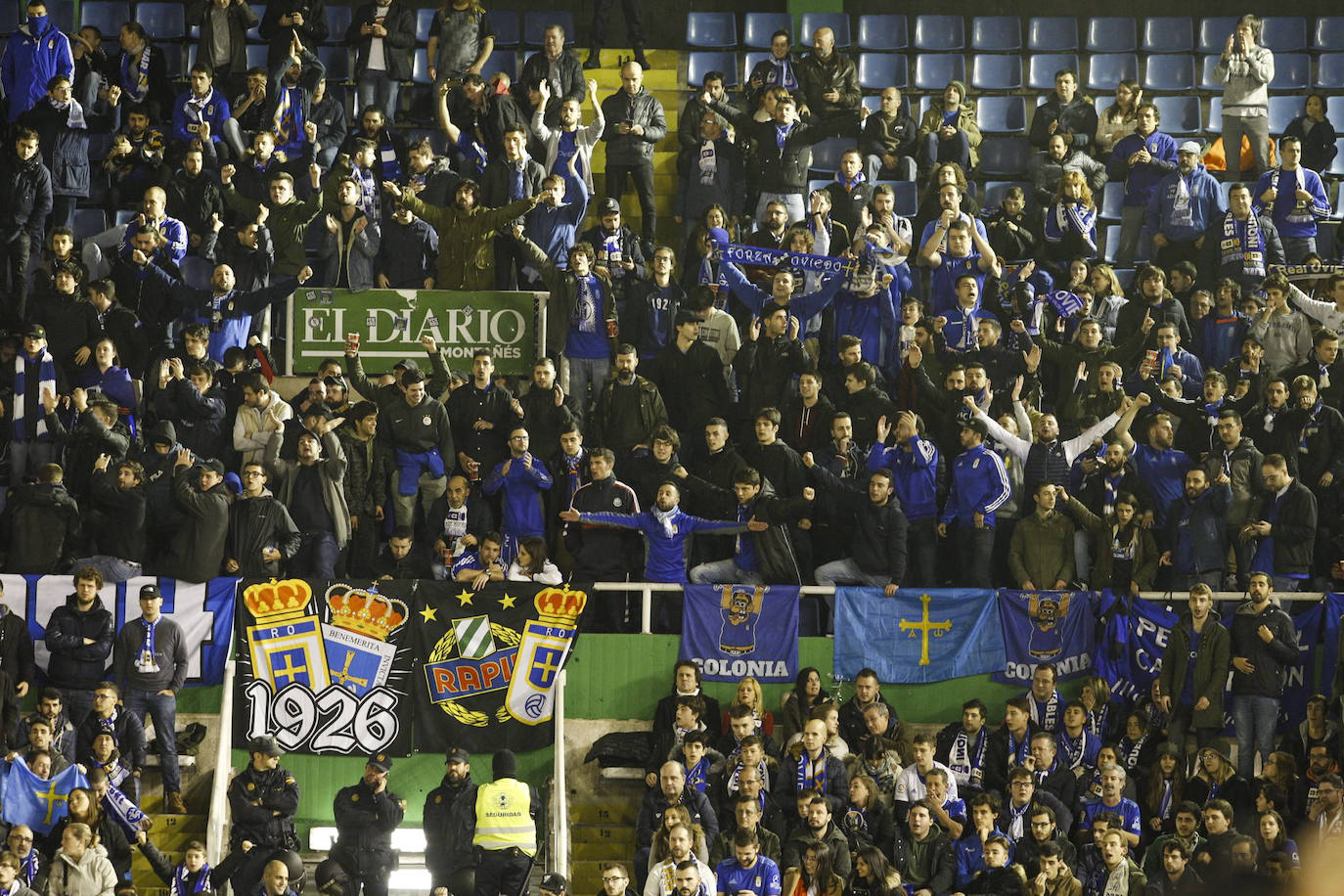 Los azules arrancaron un punto de Santander tras empatar a uno contra el Racing.