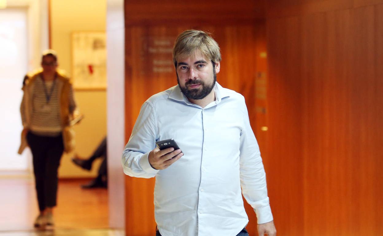 El secretario general de Podemos en Asturias, Daniel Ripa.