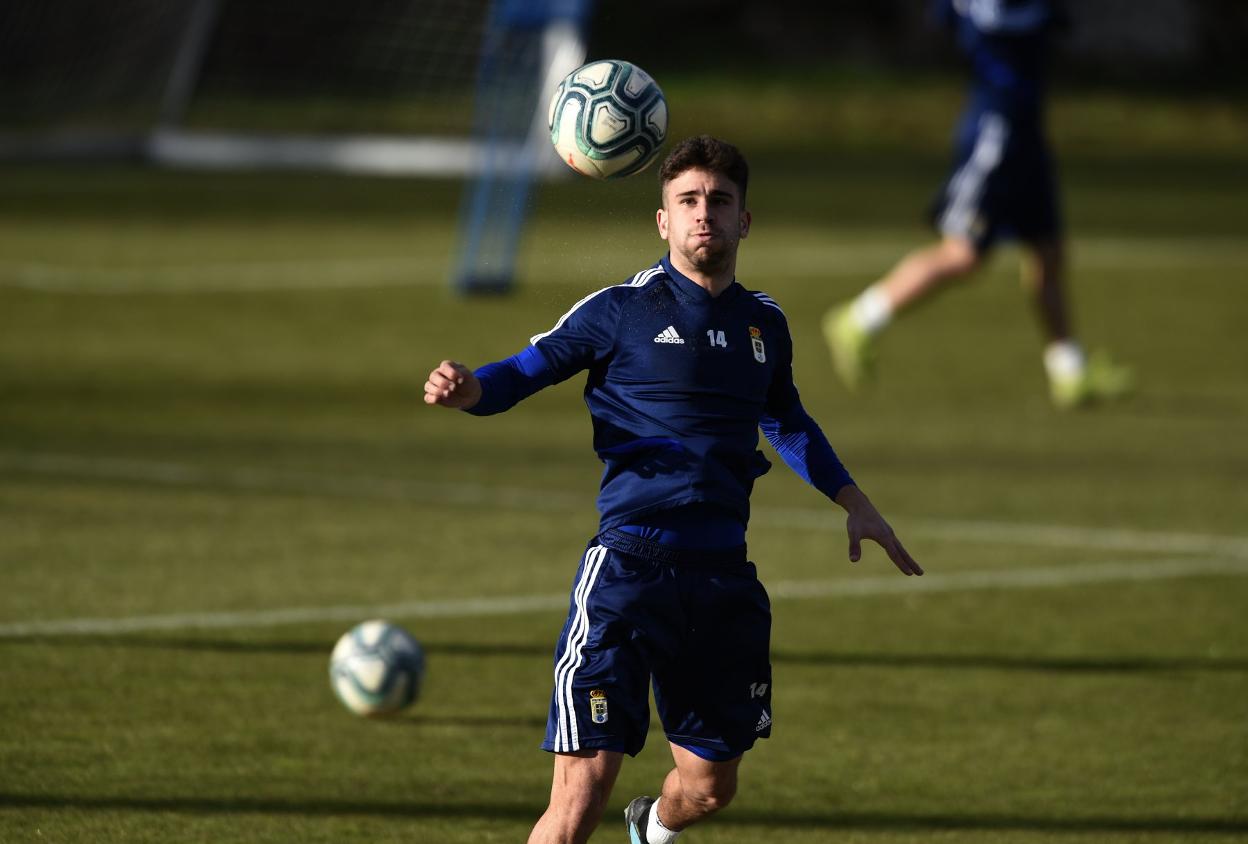 JImmy en El Requexón durante la sesión de ayer.