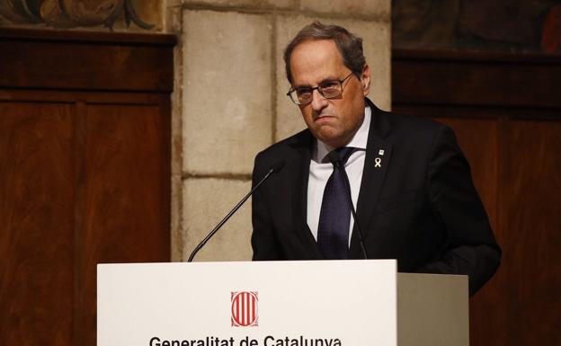 El presidente de la Generalitat, Quim Torra. 