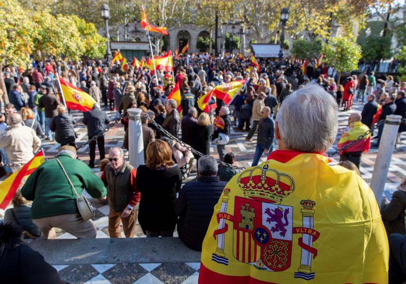 Concentración de Vox en Sevilla.