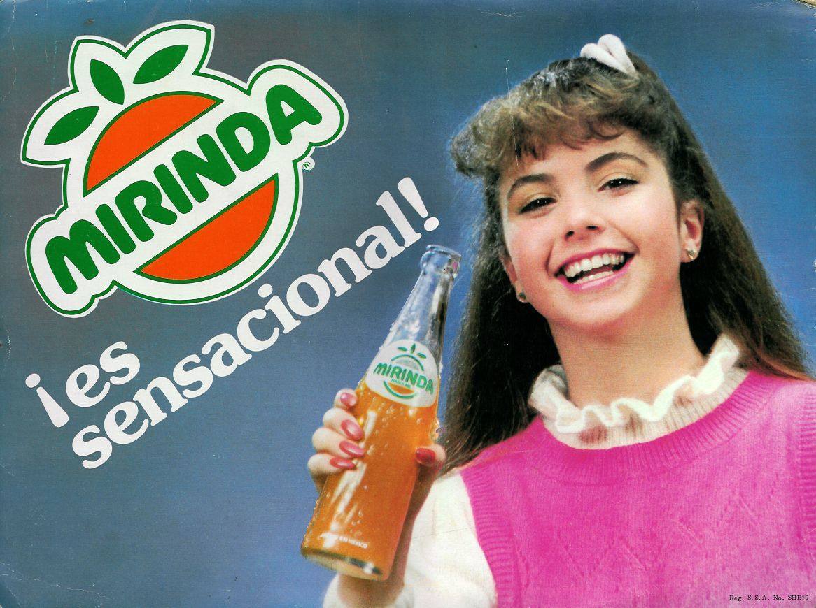 Mirinda. Este caso es curioso porque se dejó de distribuir en España, país en el que nació, pero sigue triunfando por el resto del mundo. 