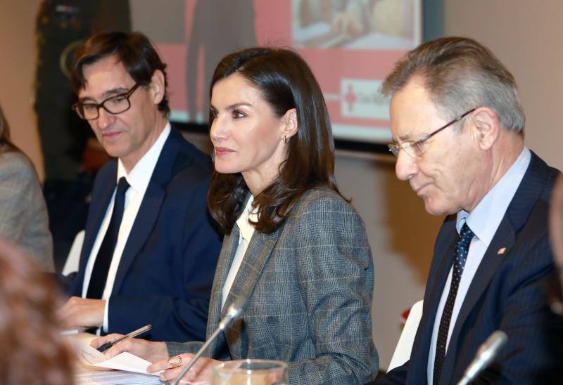 Cruz Roja Española ha organizado una jornada sobre violencia machista, en la que la reina Letizia ha podido conocer el trabajo que se realiza en la 'Casa Malva' de Gijón. 