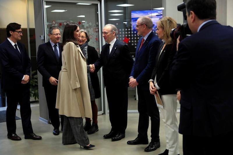 Cruz Roja Española ha organizado una jornada sobre violencia machista, en la que la reina Letizia ha podido conocer el trabajo que se realiza en la 'Casa Malva' de Gijón. 