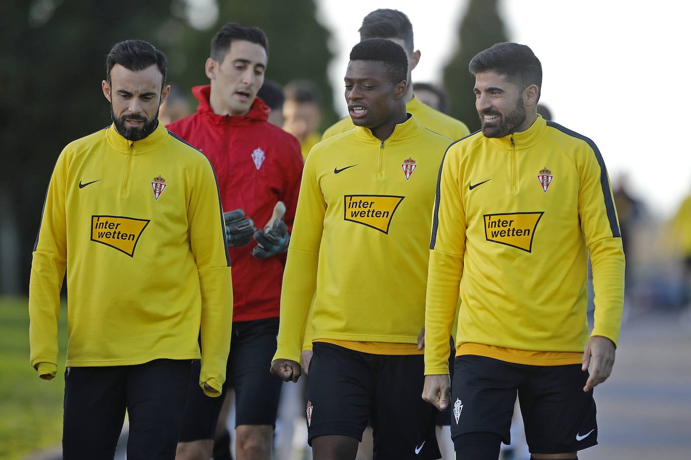 Los rojiblancos siguen con la preparación para el partido ante el Numancia