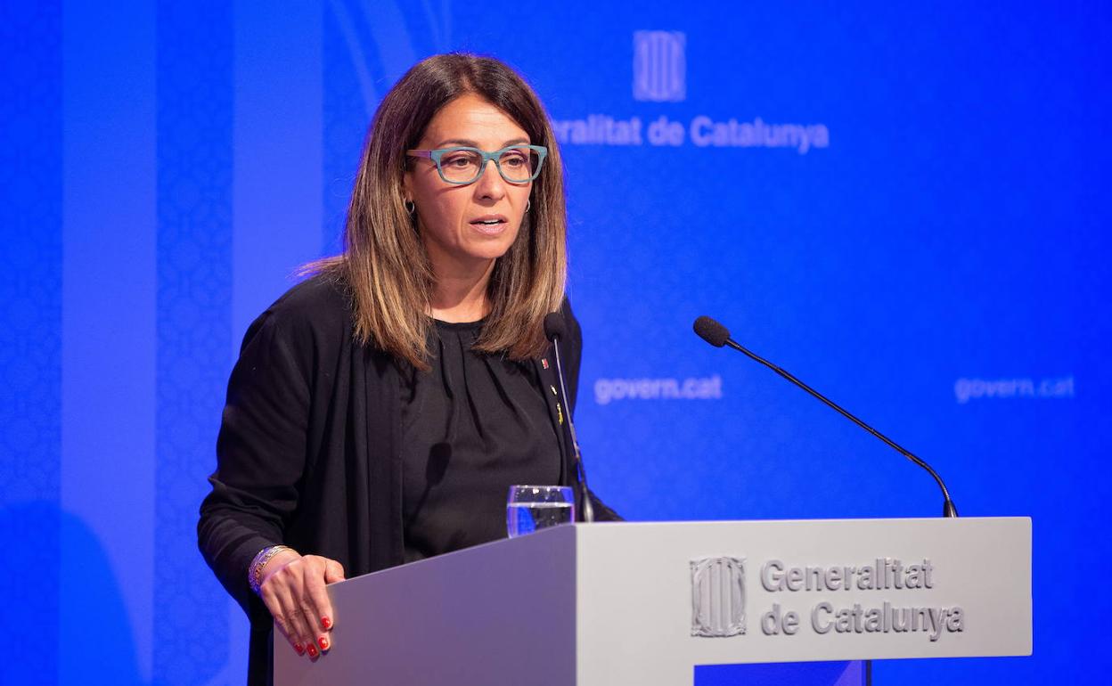 La consellera de Presidencia y portavoz del Govern de la Generalitat, Meritxell Budó. 