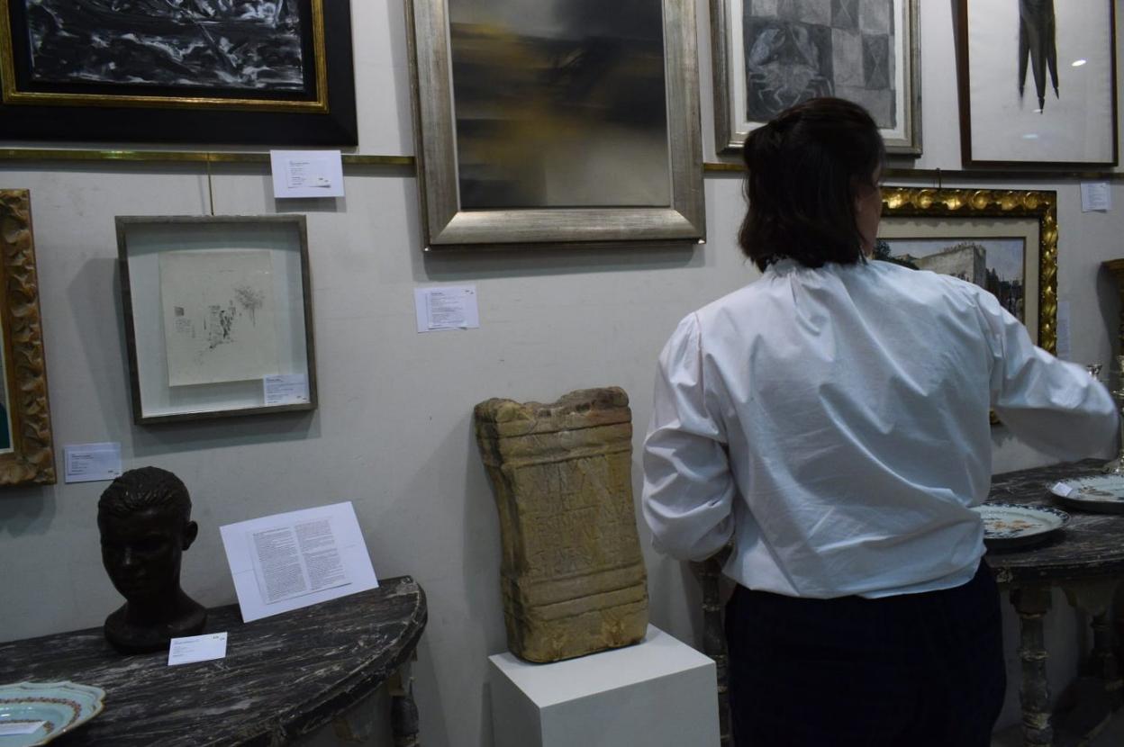 La 'Fortuna balnearia', en la sala de exposiciones de la casa de subastas Segre en Madrid. 