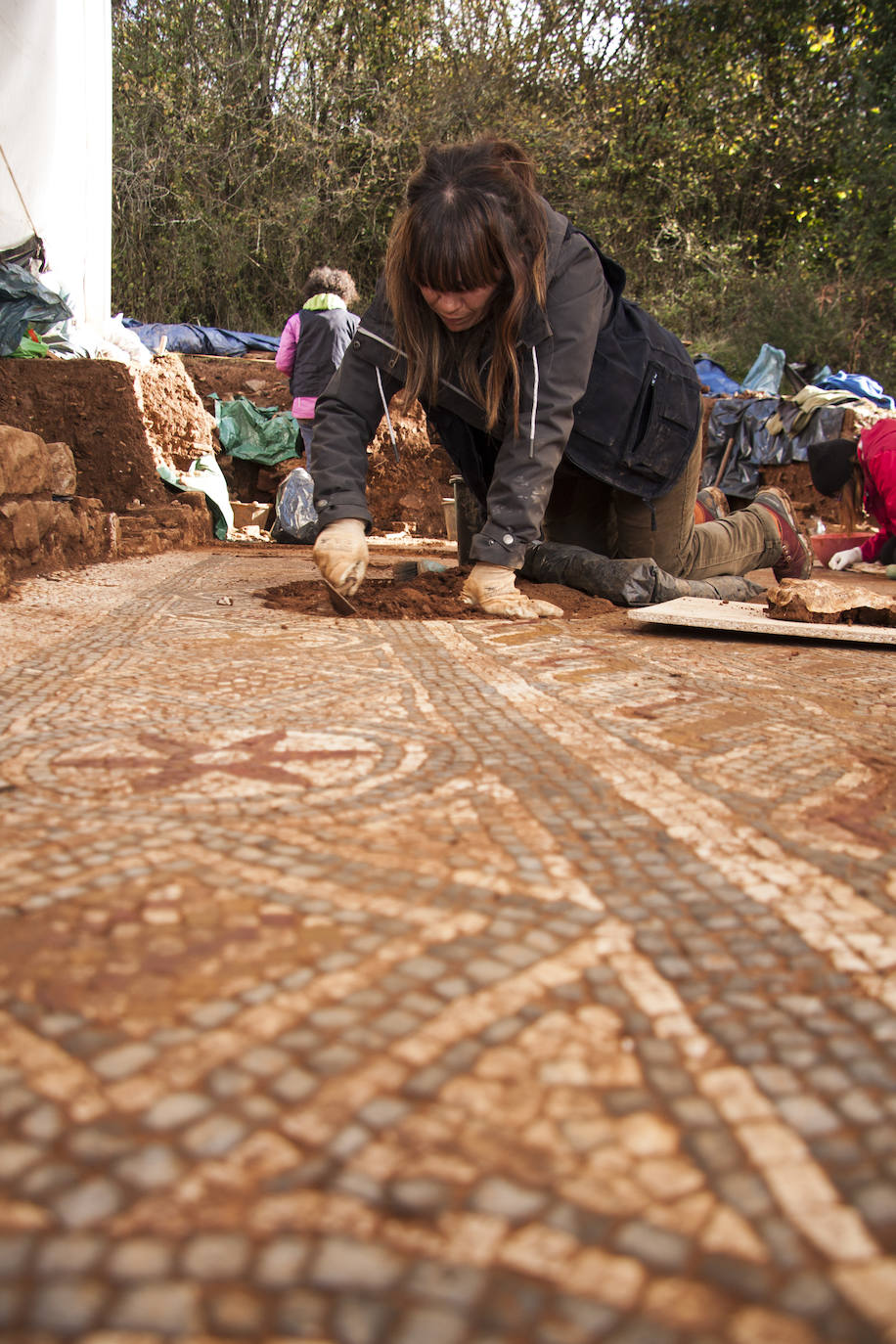 El informe arqueológico de la villa de La Estaca confirma que cuenta con el mayor y más rico repertorio decorativo de todas las casas romanas documentadas en la región