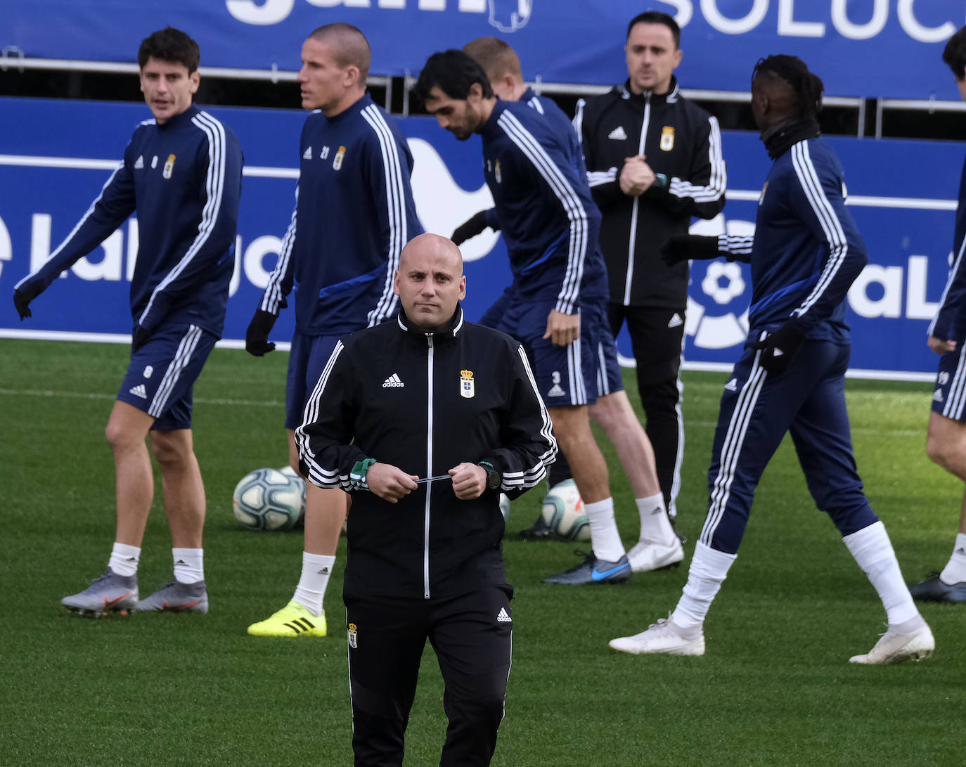 Los azules preparan su próximo encuentro ante el Albacete