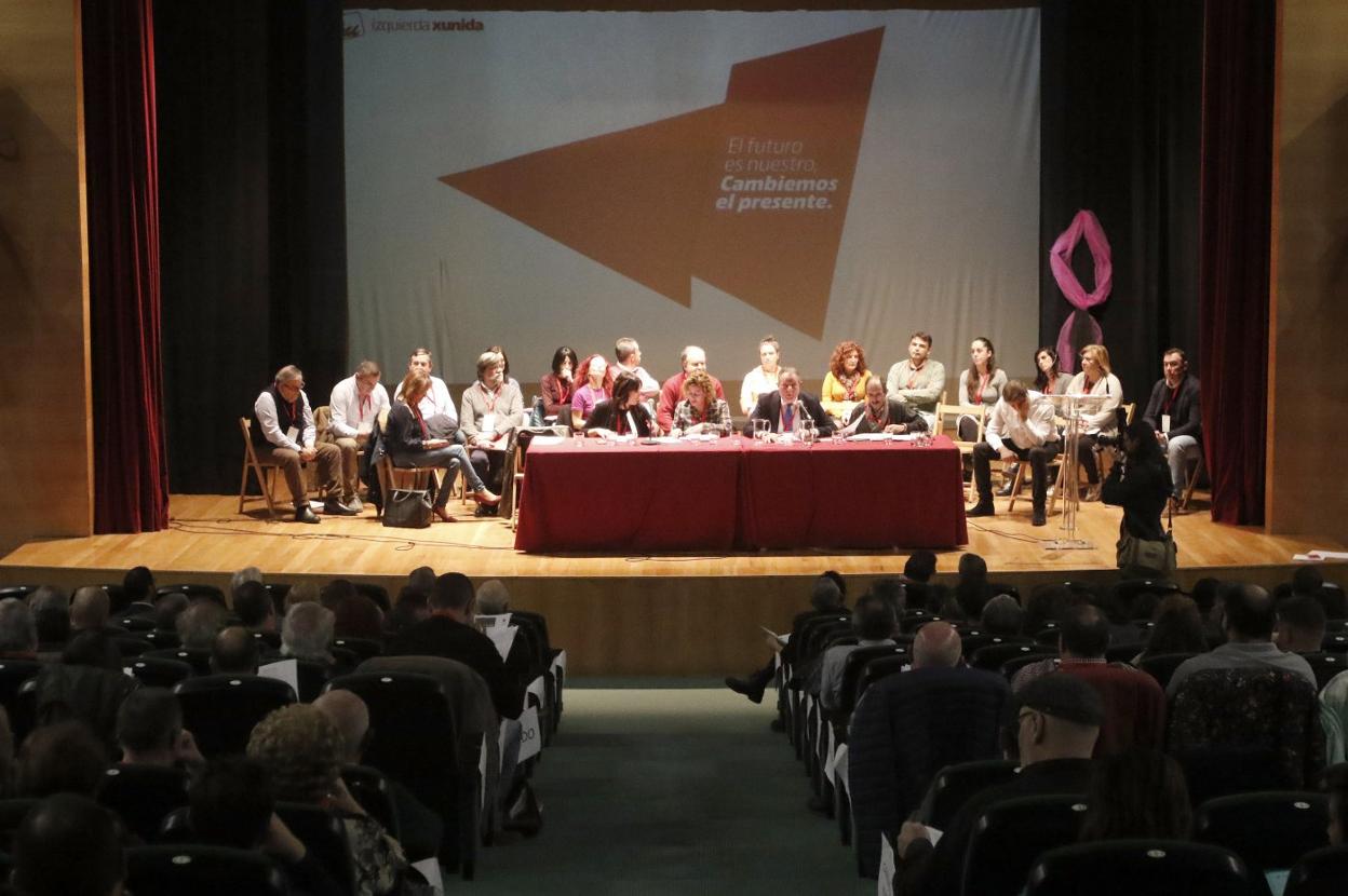 Primera jornada de la XII Asamblea de IU Asturias. 