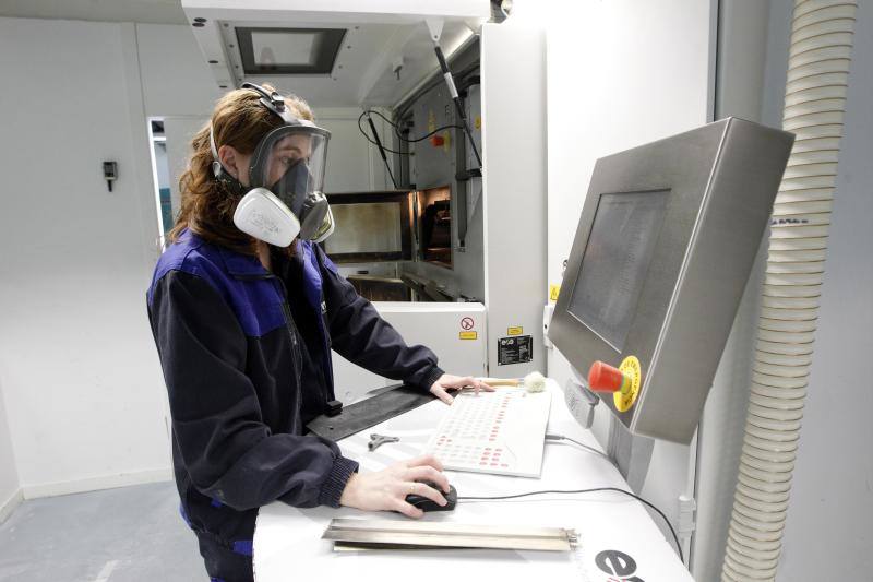 Laboratorio de fabricación aditiva de Idonial en Gijón.