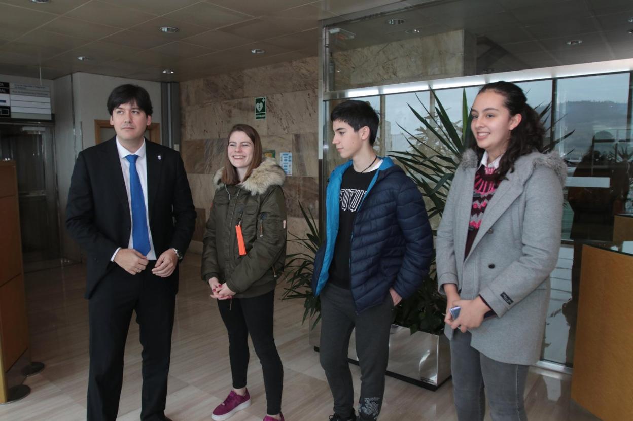 Borja Sánchez, Aylen Álvarez, Ismael Suárez y Lucía Aparicio. 