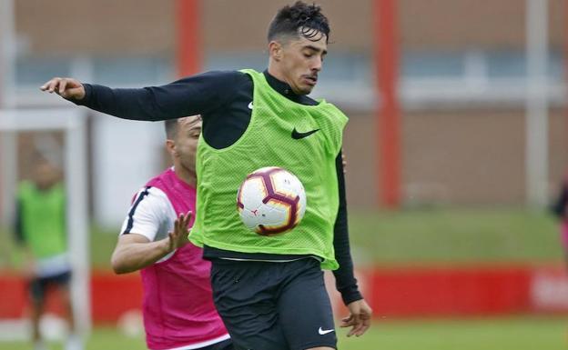 Carlos Cordero, en un entrenamiento.