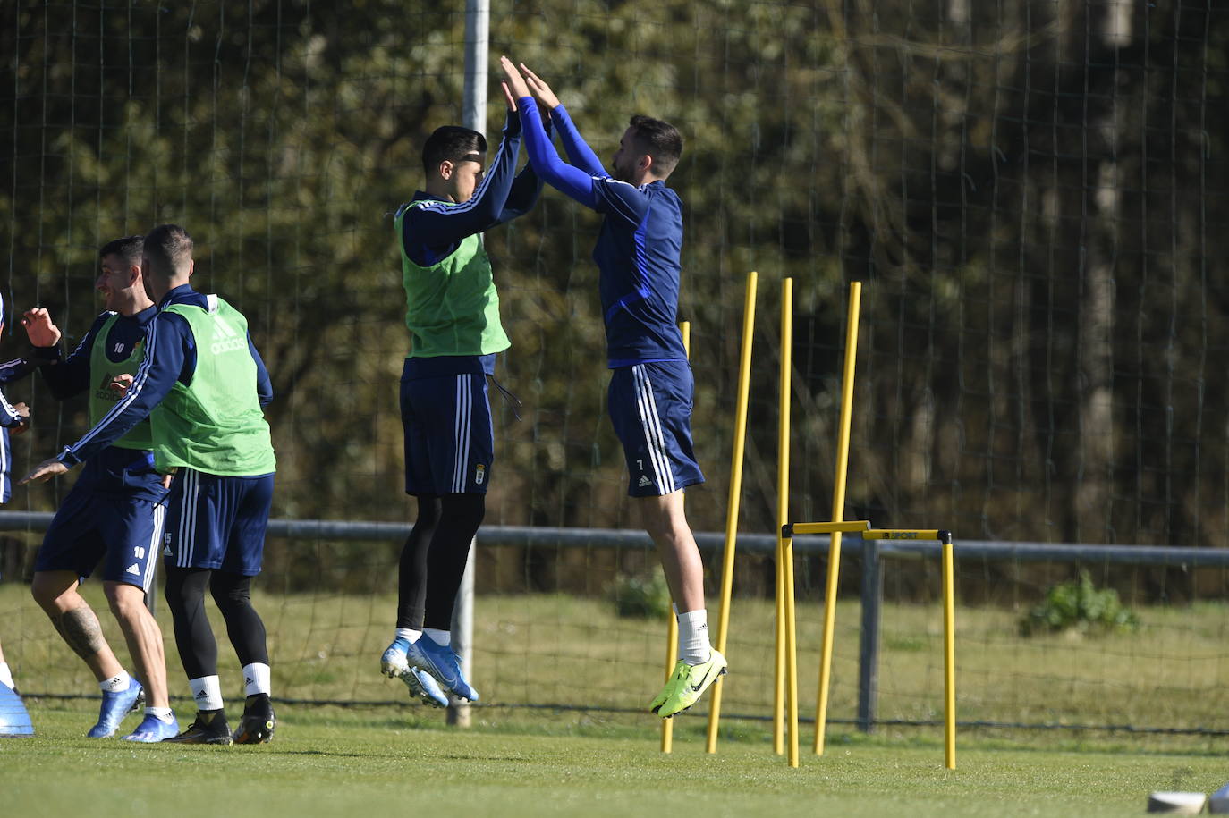 Los azules siguen con la preparación para el partido ante el Alcorcón