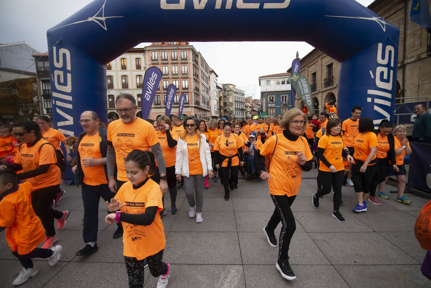 Avilés celebró la II Carrera Galbán contra el cáncer infantil