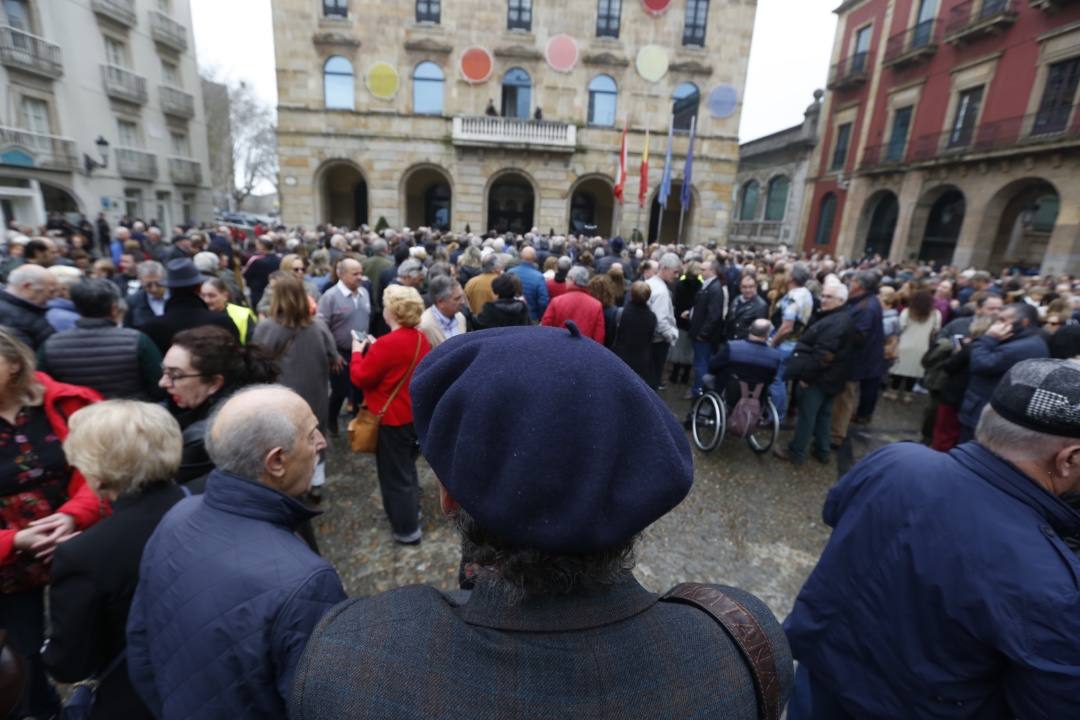 Cientos de personas participaron en la concentración a favor de su declaración como Patrimonio Mundial