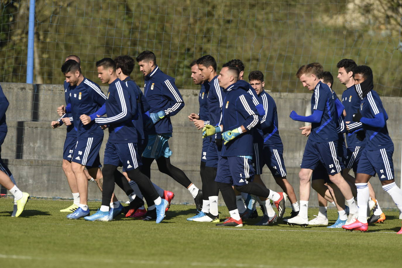 Los azules siguen con su preparación para el partido ante el Lugo